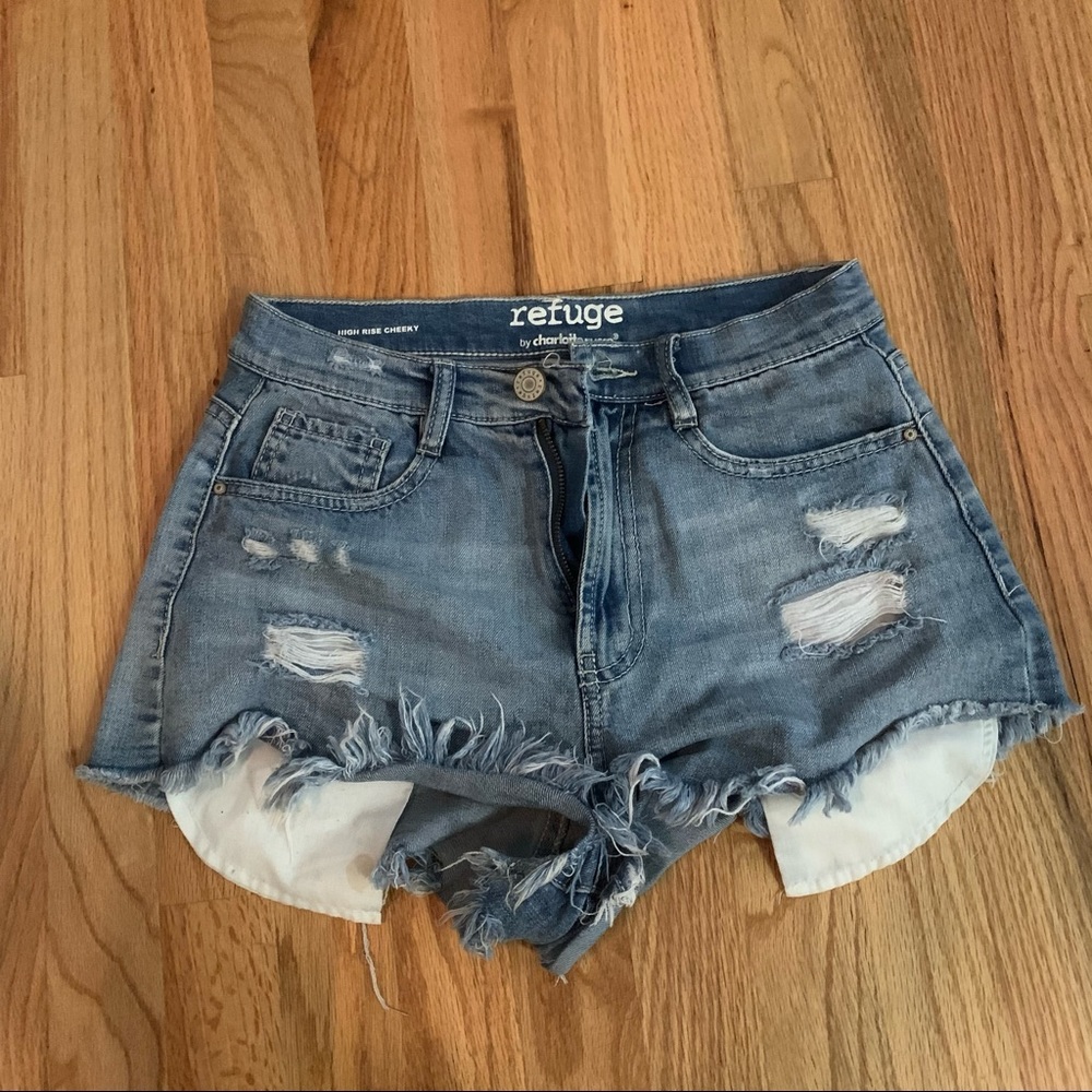 Denim shorts